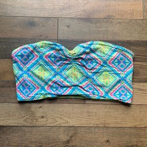 Nollie Geometric Print Bandeau Top